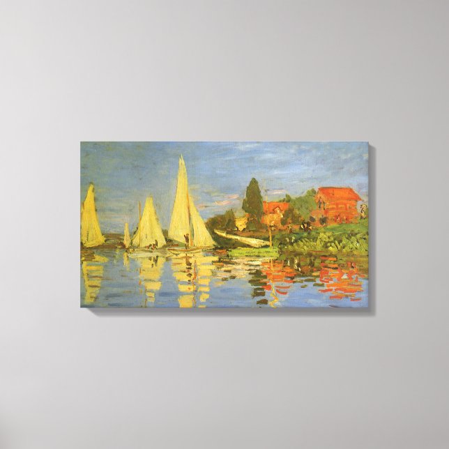 Toile Regatta à Argenteuil par Claude Monet (Recto)