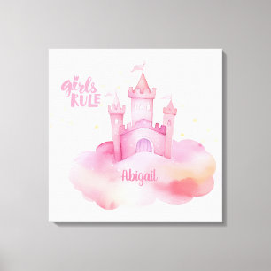 Toile Règle fille personnalisable