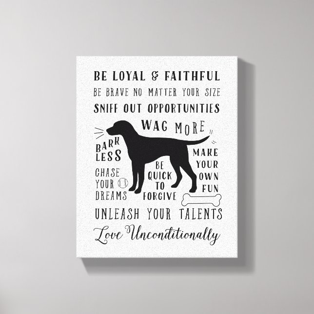 Toile Règles de la maison pour animaux de compagnie Insp (Recto)