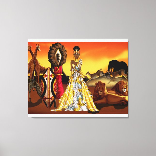 Toile reine d'Afrique (Recto)