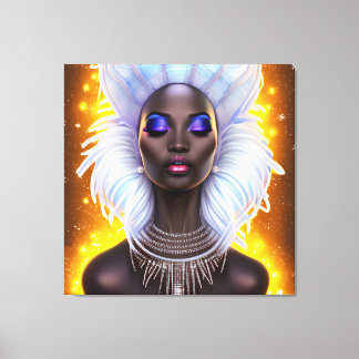 Toile Reine de glace Melanin femmes Black Girl Magic Sis