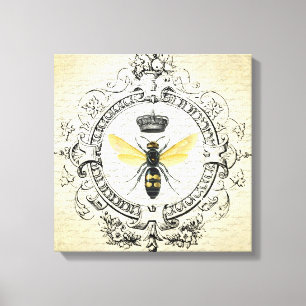 Toile Reine des abeilles française vintage moderne
