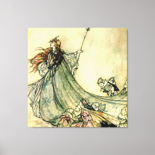 Toile "Reine des fées" par Arthur Rackham