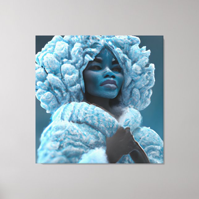 Toile Reine des neiges Melanin Black Girl Magic Sista Fe (Recto)