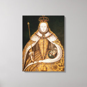 Toile Reine Elizabeth I en Robes de couronnement