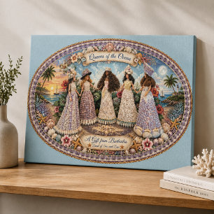 Toile Reines de l'Âme de l'Océan Art Inspiré de l'Océan