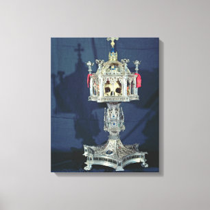 Toile Reliquaire de St Barbara, 14ème-15ème siècle