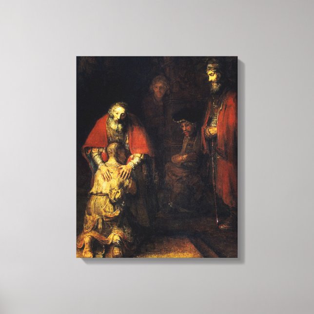 Toile Rembrandt - Le retour du fils prodigue (Recto)