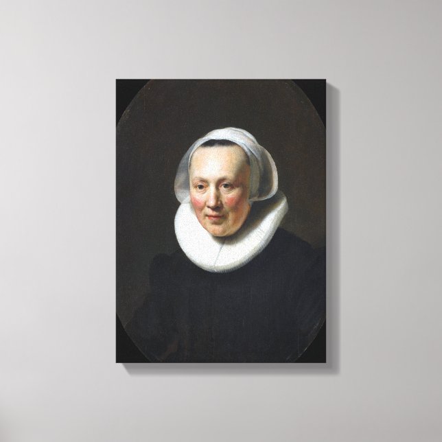 Toile Rembrandt Portrait d'une femme (Recto)