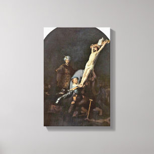 Toile Rembrandt van Rijn - La levée de la Croix