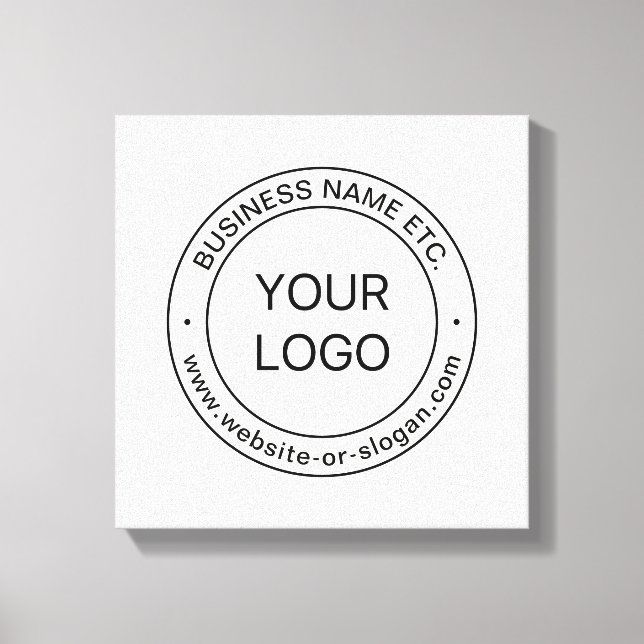Toile Remplacement et modification faciles du logo | bla (Recto)