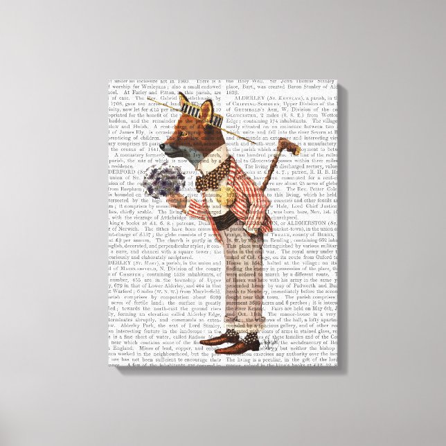 Toile Renard dans le bateau (Recto)