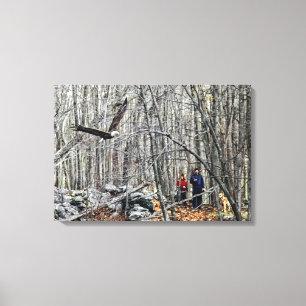 Toile Rencontre de l'aigle à tête blanche