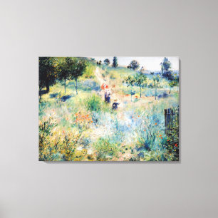 Toile Renoir - Chemin menant à travers l'herbe haute