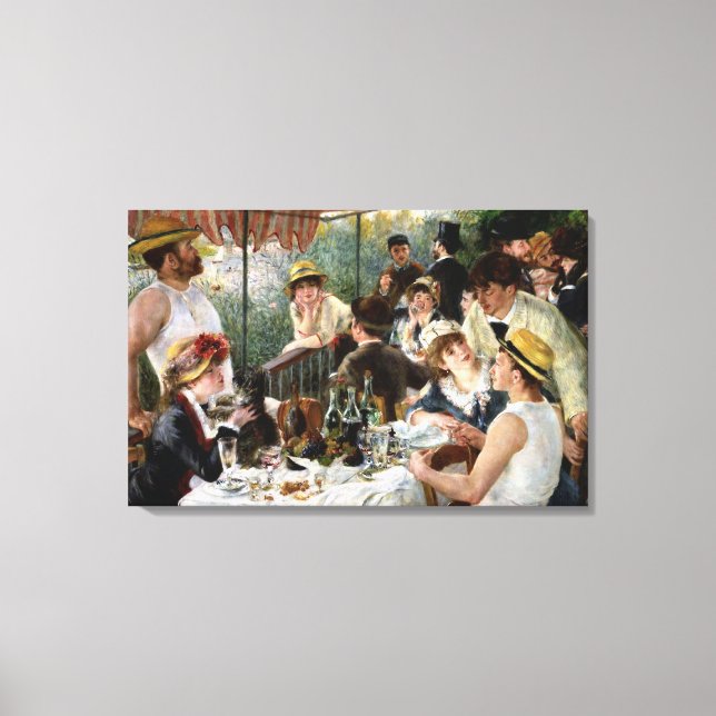 Toile Renoir : Déjeuner de la fête nautique (Recto)
