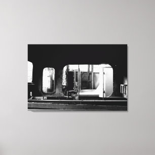 Toile Réparation du moteur à vapeur Le Mastrou BlackWhit