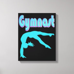 Toile Ressort de gymnastique Départ Turquoise