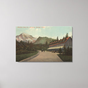 Toile Ressorts de Longmire, WA - vue d'auberge de parc