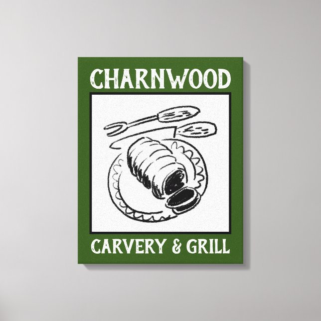 Toile Restaurant ou Panneau Carvery. (Recto)