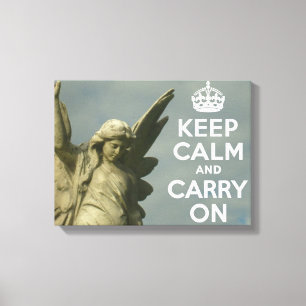Toile Restez calme et continuez sur Angel