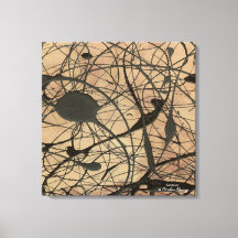 Résumé abstrait inspiré de Pollock du Sanctuaire
