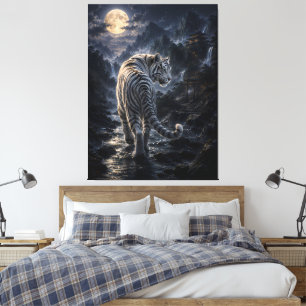 Toile Retour au clair de lune dans les montagnes Fanta