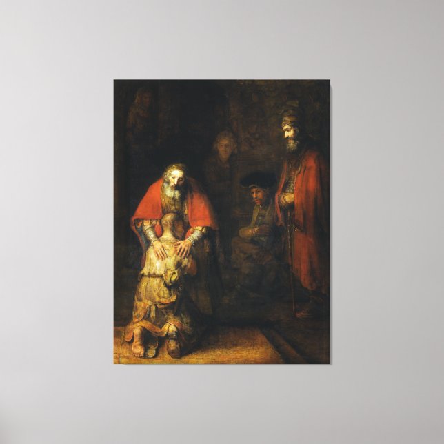 Toile Retour du Fils prodigue par Rembrandt (Recto)