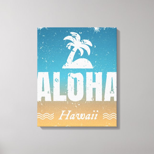 Toile Retro Aloha Hawaii (Recto)