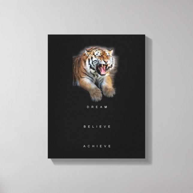 Toile Rêve de soumission motivationnelle Croire Atteindr (Recto)