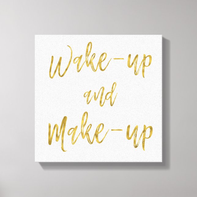 Toile Réveillez-vous et créez un devis inspirant (Recto)