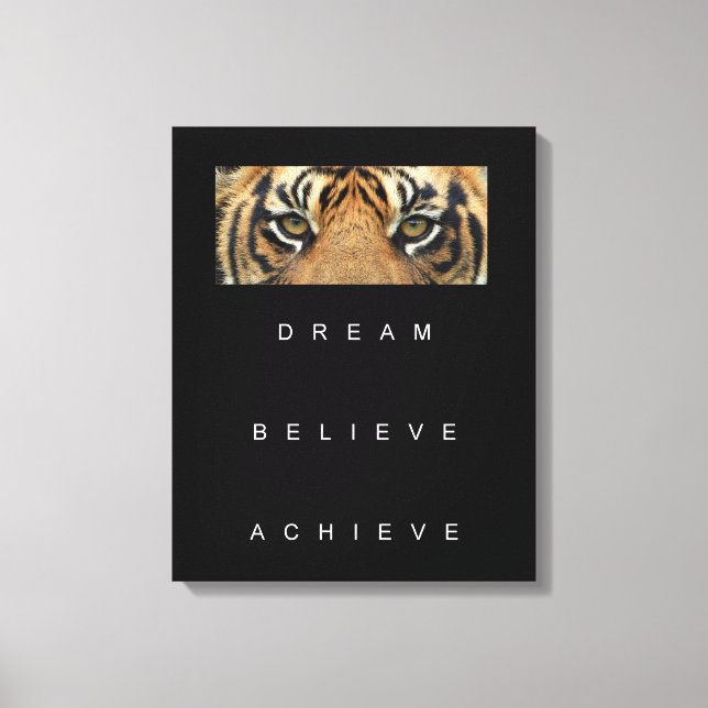 Toile Rêver Croire Atteindre Citation Motivationnelle (Recto)