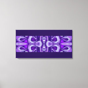 Toile Rêves de fleurs violettes, Art de fantaisie abstra