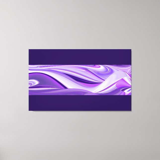 Toile Rêves de neige violette, Imaginaire Abstrait Arc-e (Recto)