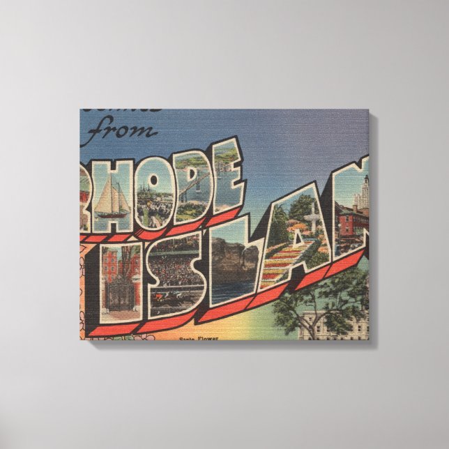 Toile Rhode Island (Capitale nationale/Fleur) (Recto)