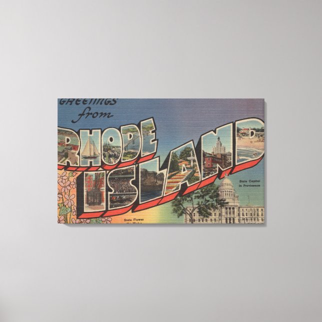 Toile Rhode Island (Capitale nationale/Fleur) (Recto)