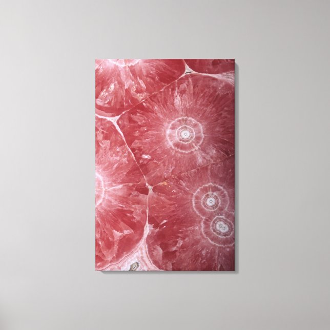 Toile Rhodochrosite (MnCO3), un minerai de manganèse, d' (Recto)