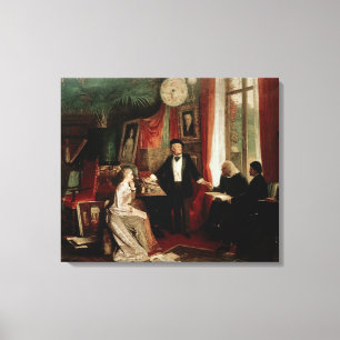 Toile Richard Wagner, Franz Liszt et Liszt