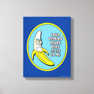 Toile RICK ET MORTY™   Badge en brique banane