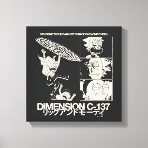 Toile RICK ET MORTY™   Dimension C-137