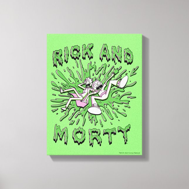 Toile RICK ET MORTY™ | Falling Into Acid (Recto)