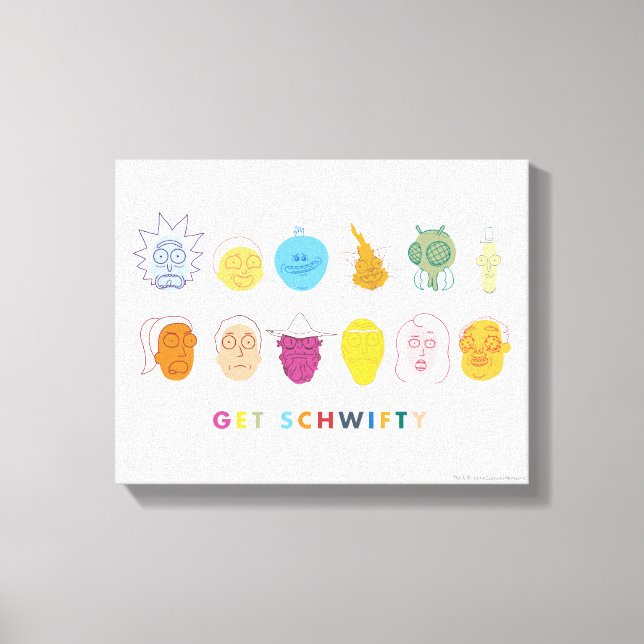 Toile RICK ET MORTY™ | Get Schwifty (Recto)