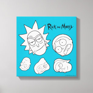 Toile RICK ET MORTY™  Motif du chef de famille Smith