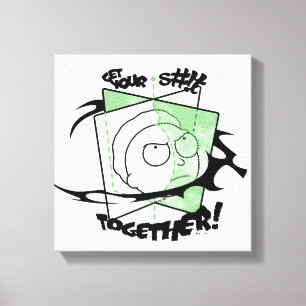 Toile RICK ET MORTY™   Prenez votre S# ! t Together !