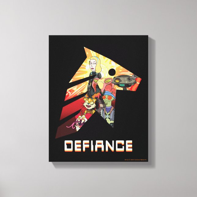 Toile RICK ET MORTY™ | Space Beth Defiance Crew (Recto)