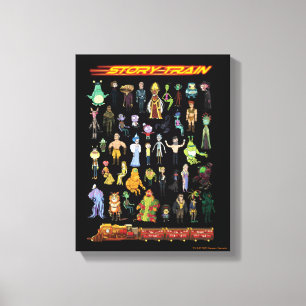 Toile RICK ET MORTY™ Train d'histoire