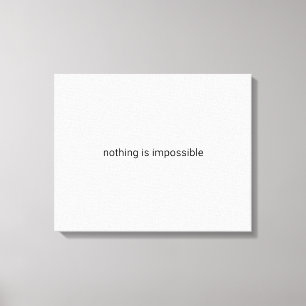 Toile Rien n'est impossible en texte clair