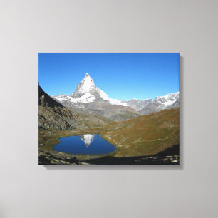 Toile Riffelsee Matterhorn Réflexion