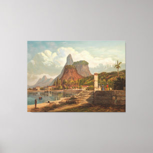 Toile Rio de Janeiro, Mont Corcovado et Baie de Botafago