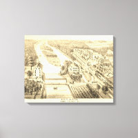 Rivière Aurora Nord Illinois 1871 De Stone Litho