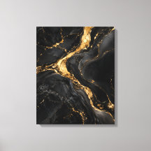 Rivière Dorée à Travers l'Onyx Noir